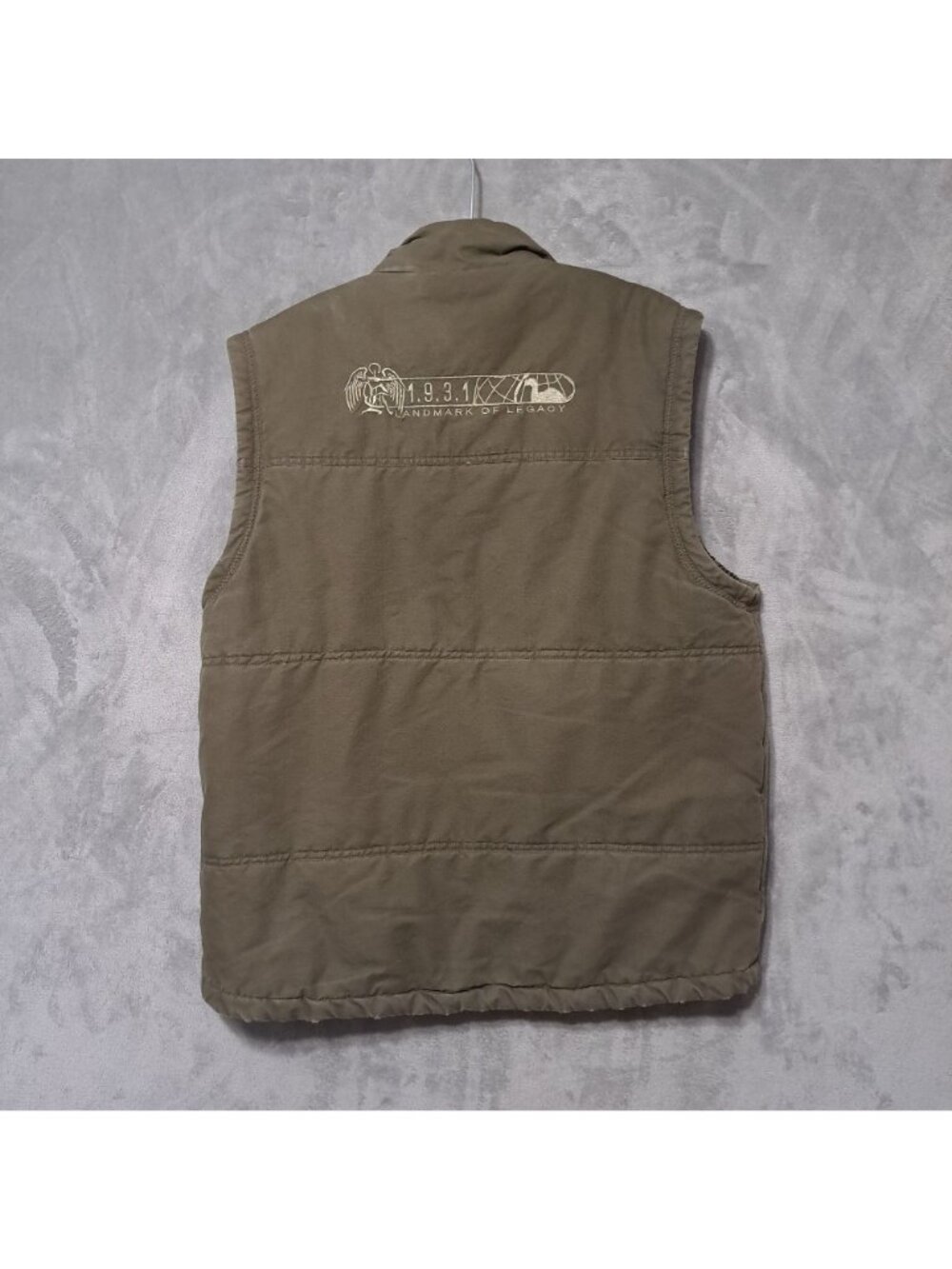 Red Camel LARGE Green Full Zip Vest Sleeveless Lined Pockets Zip Closure Style - Picture 2 of 16